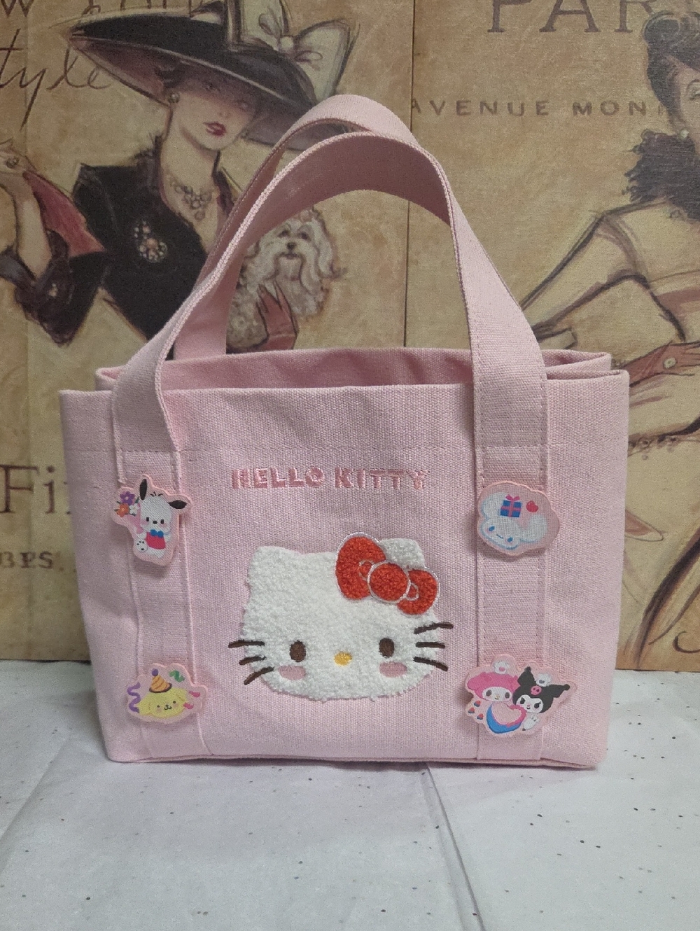 Hello Kitty 5oth Anniversary Mini  Canvas Mini Tote